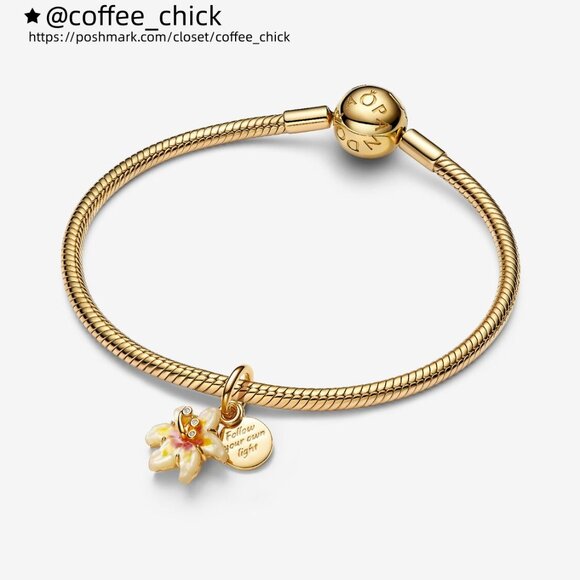 Pandora Disney Tangled Sundrop Flower Glow-in-the-dark Charm - Picture 3 of 5